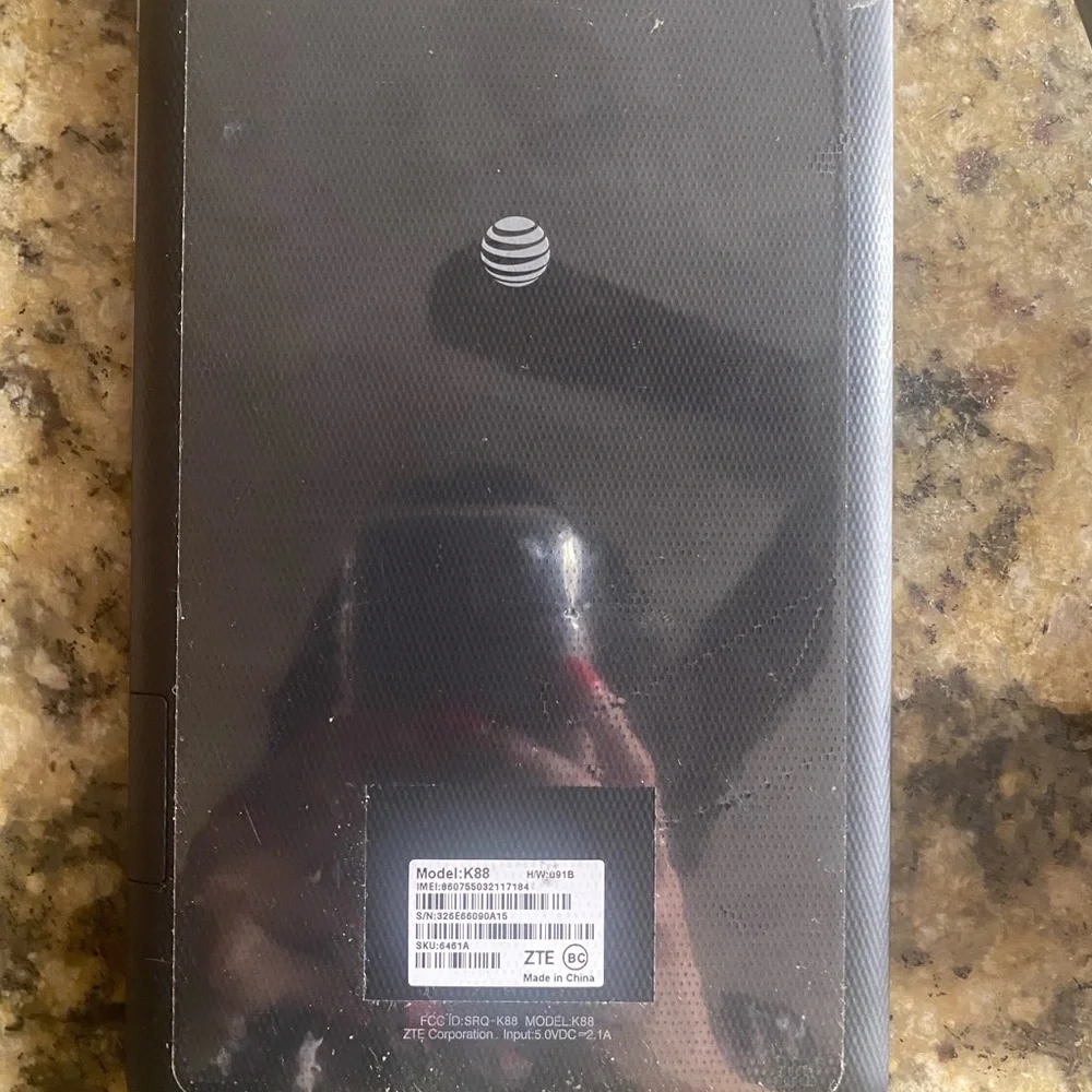 ATT ZTE tablet Model K88